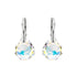 Sidabriniai auskarai "Ledus Robežas (Aurora Borealis)" su Swarovski™ kristalais
